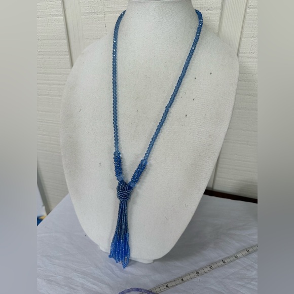 Three gorgeous purple and blue tone statement necklace - Picture 9 of 11